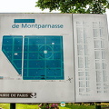 Map of Montparnasse cemetery
